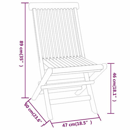 Garden Dining Set | Teak | Solid teak wood | Compact | Foldable
