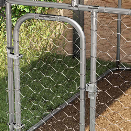 Outdoor Dog Kennel with Roof 400x200x150 cm
