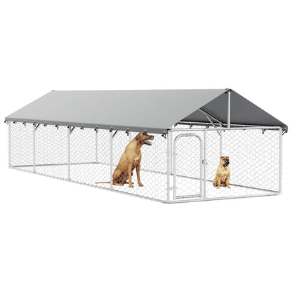 Outdoor Dog Kennel with Roof 600x200x150 cm