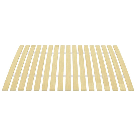 Slatted Bed Base | Light Brown | Solid Poplar Wood | Single |  Foldable