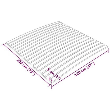340074 vidaXL Bed Slats Replacement with 17 Slats 120x200 cm