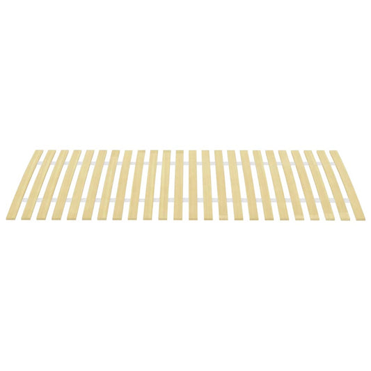 Slatted Bed Base | Light Wood | Solid poplar wood | 90x200 cm | Foldable