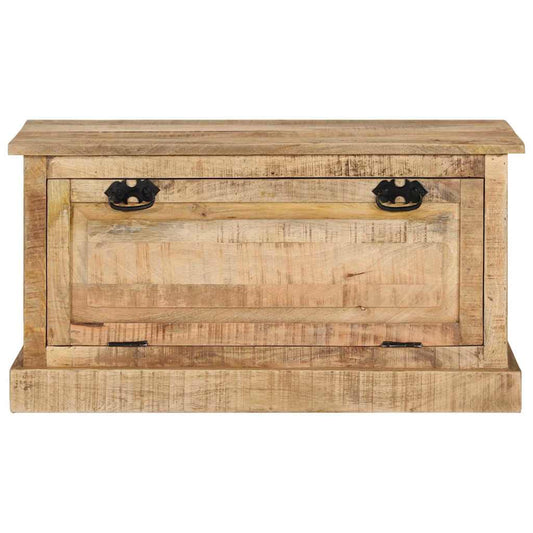 Shoe Storage Bench | Natural Wood | Solid Mango Wood | Medium