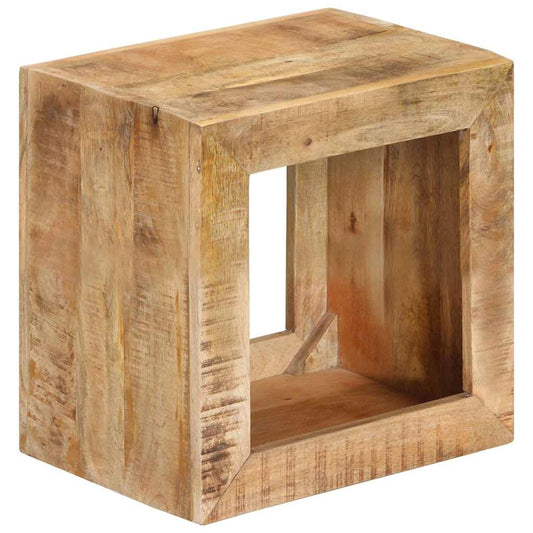 Stool | Natural wood | Solid Mango Wood | Medium | Stool | Rectangular