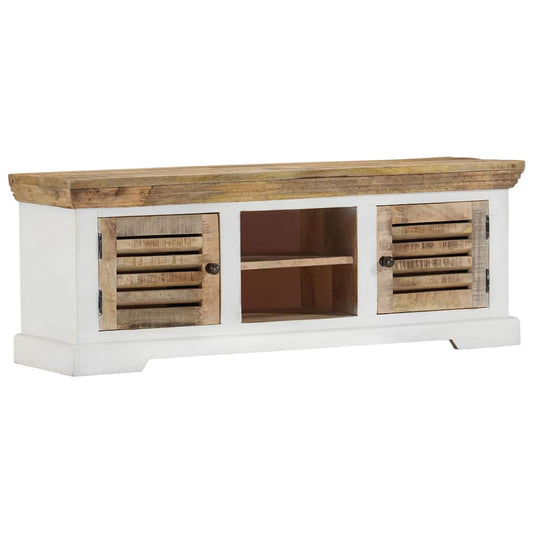TV Cabinet | Brown and white | Solid mango wood | Standard | TV Cabinet