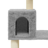 Cat Tree with Sisal Scratching Posts Light Grey 147 cm