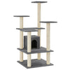 Cat Tree with Sisal Scratching Posts Dark Grey 110 cm