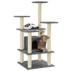Cat Tree with Sisal Scratching Posts Dark Grey 110 cm