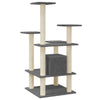 Cat Tree with Sisal Scratching Posts Dark Grey 110 cm