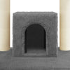 Cat Tree with Sisal Scratching Posts Dark Grey 110 cm