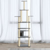 Cat Tree with Sisal Scratching Posts Light Grey 183 cm