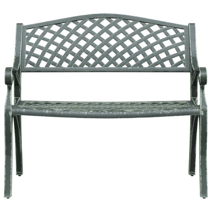 Garden Bench | Green | Cast Aluminium, Cast Iron | Standard