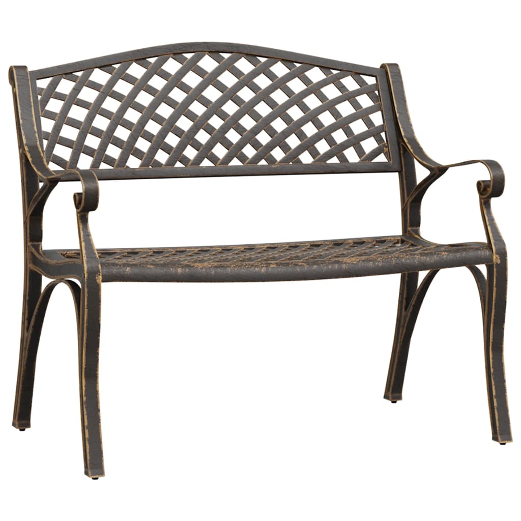 Garden Bench | Bronze | Cast Aluminium, Cast Iron | Medium | Durable