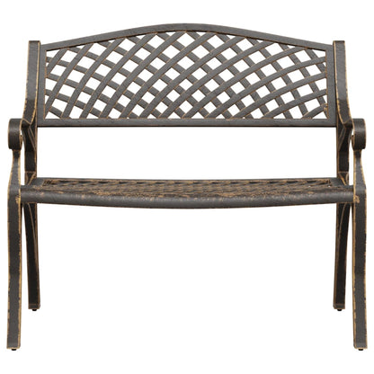 Garden Bench | Bronze | Cast Aluminium, Cast Iron | Medium | Durable