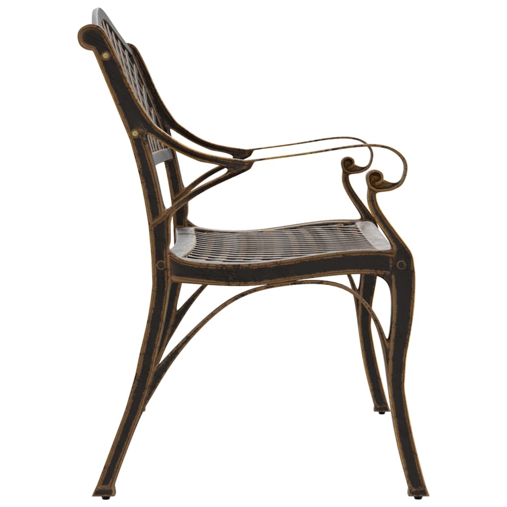 Garden Bench | Bronze | Cast Aluminium, Cast Iron | Medium | Durable