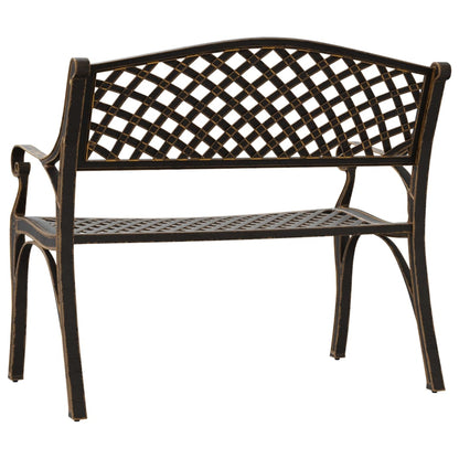 Garden Bench | Bronze | Cast Aluminium, Cast Iron | Medium | Durable