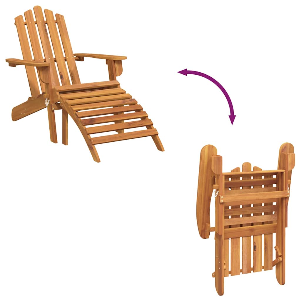 Garden Chair | Natural wood | Solid Acacia wood | Standard | Foldable