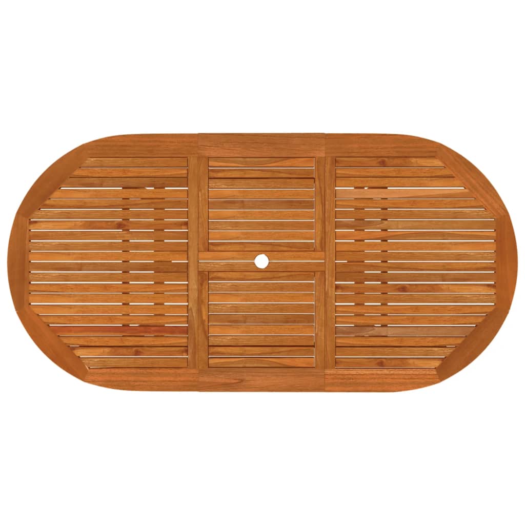 Garden Dining Set Reddish-brown Solid eucalyptus wood Medium