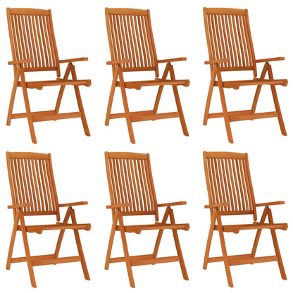 Garden Dining Set | Reddish-brown | Solid eucalyptus wood | Large