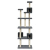 Cat Tree with Sisal Scratching Posts Dark Grey 188 cm