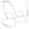 Rocking Sun Loungers 2 pcs Black Steel and Textilene