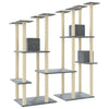 Cat Tree with Sisal Scratching Posts Light Grey 174 cm