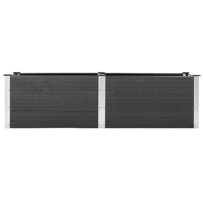 Garden Raised Bed 200x50x54 cm WPC Grey