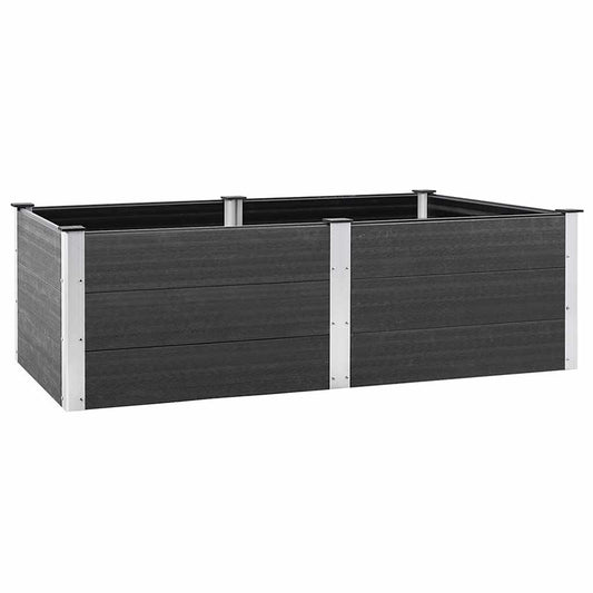 Garden Raised Bed | Grey | Wood plastic composite | Large | Durable