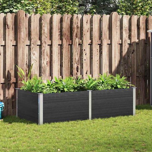 Garden Raised Bed | Grey | Wood plastic composite | Large | Durable