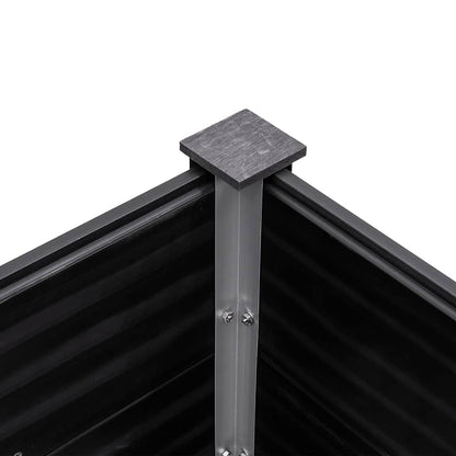 Garden Raised Bed 200x100x91 cm WPC Grey