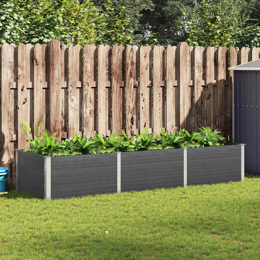 Garden Raised Bed | Grey | Wood plastic composite | Large |  Durable