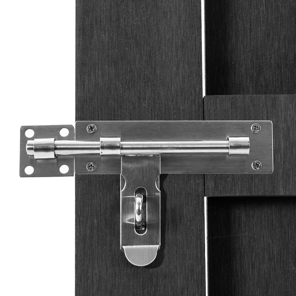 vidaXL Garden Gate WPC 39.4"x44.1" Gray