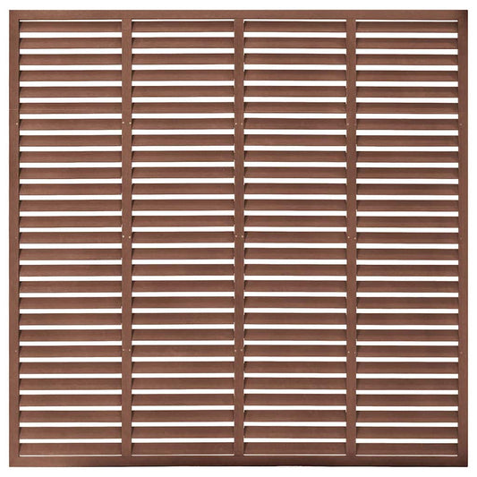 Louver Fence WPC 180x180 cm Brown