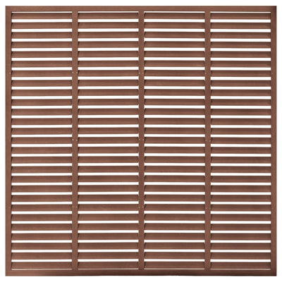 Louver Fence WPC 180x180 cm Brown