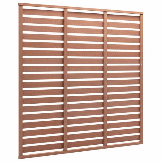 Fence Panel WPC 180x180 cm Brown