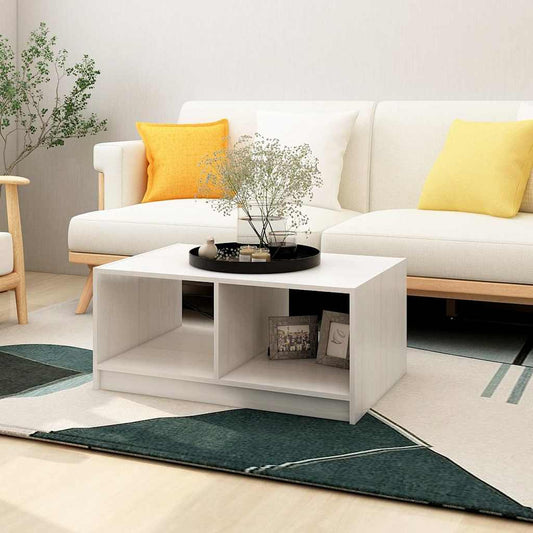 Coffee Table | White | Solid Pinewood | Medium | Coffee Table