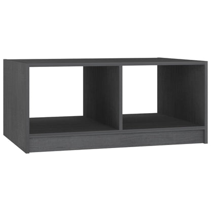 vidaXL Coffee Table Grey Solid Pinewood Medium Coffee Table