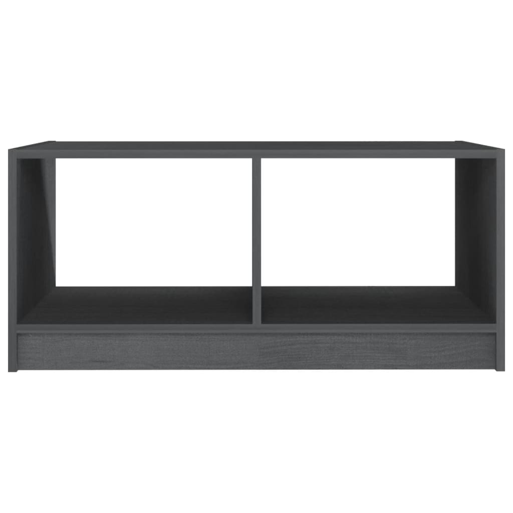 vidaXL Coffee Table Grey Solid Pinewood Medium Coffee Table