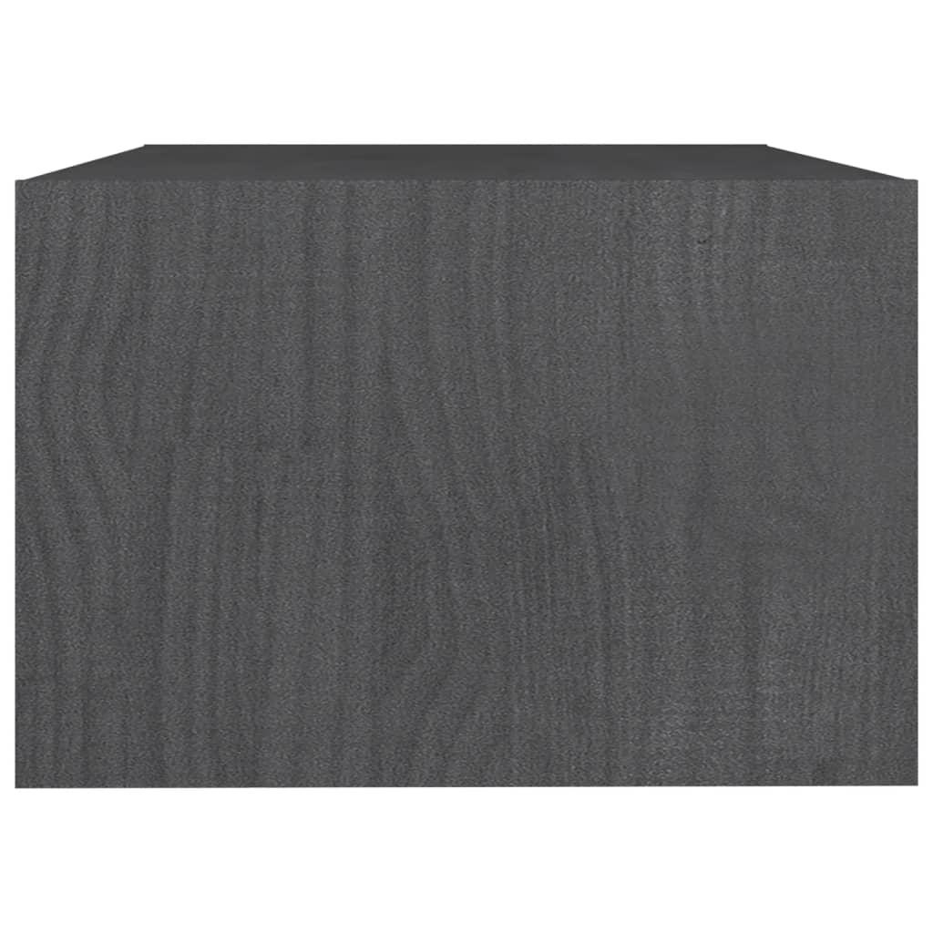 vidaXL Coffee Table Grey Solid Pinewood Medium Coffee Table