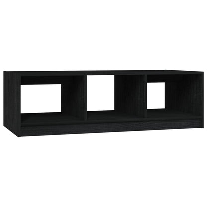Coffee Table Black 110x50x34 cm Solid Pinewood