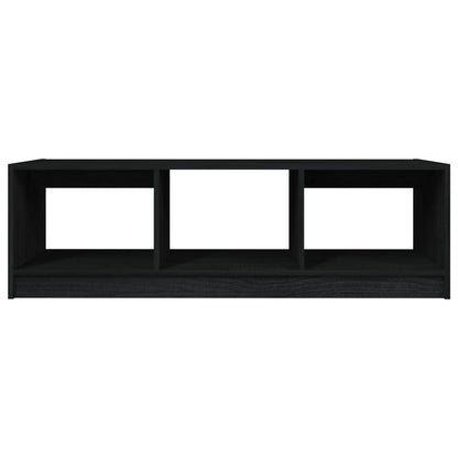Coffee Table Black 110x50x34 cm Solid Pinewood