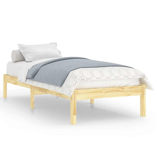 Bed Frame | Natural Pine | Solid Pine Wood | Small Single | Durable
