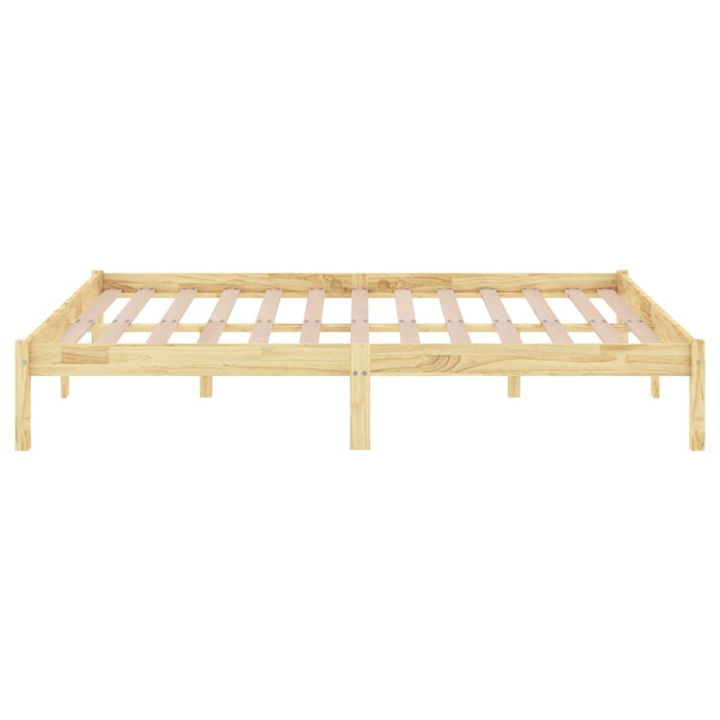 Bed Frame | Natural wood | Solid pinewood | Small Double | Simple