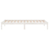 810003 vidaXL Bed Frame without Mattress White Solid Wood 90x200 cm