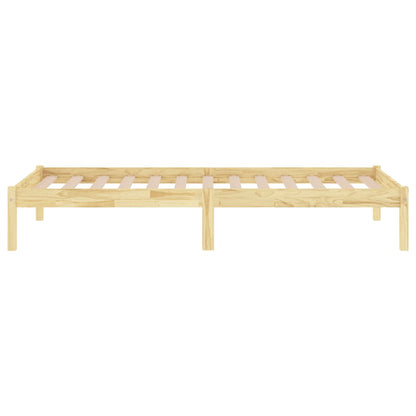 810007 vidaXL Bed Frame without Mattress Solid Wood 100x200 cm