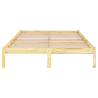 810012 vidaXL Bed Frame without Mattress Solid Wood 120x200 cm