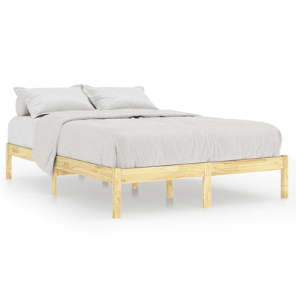 Bed Frame | Natural Pine | Solid Pinewood | 200x200 cm | Durable