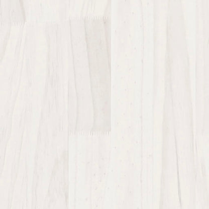 Bed Frame | White | Solid pine wood | 200x200 cm | Durable | Bed Frame