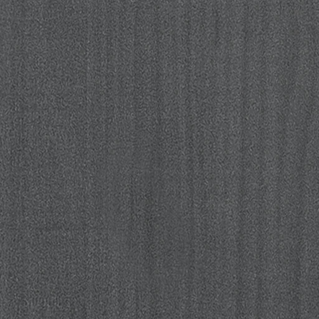 Bed Frame | Grey | Solid pinewood | 200 x 200 cm | Durable | Bed Frame