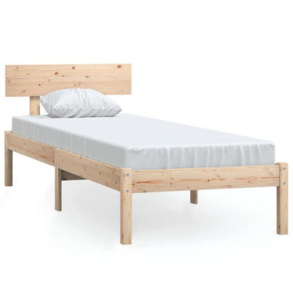 Bed Frame | Natural Wood | Solid Pine Wood | Single | Durable | Bed Frame